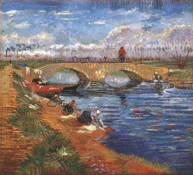 Vincent Van Gogh The Gleize Bridge over the Vigueirat Canal oil painting picture